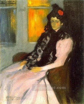 Lola Picasso sister the artist 1899 Pablo Picasso Oil Paintings